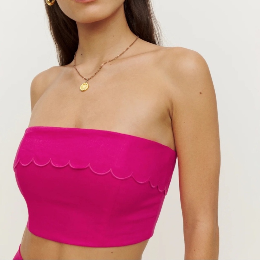 Reformation Lizzi Linen Top